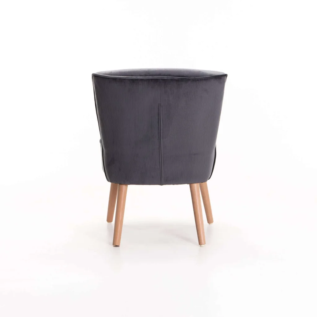 BEAU VELVET CHAIR - GREY