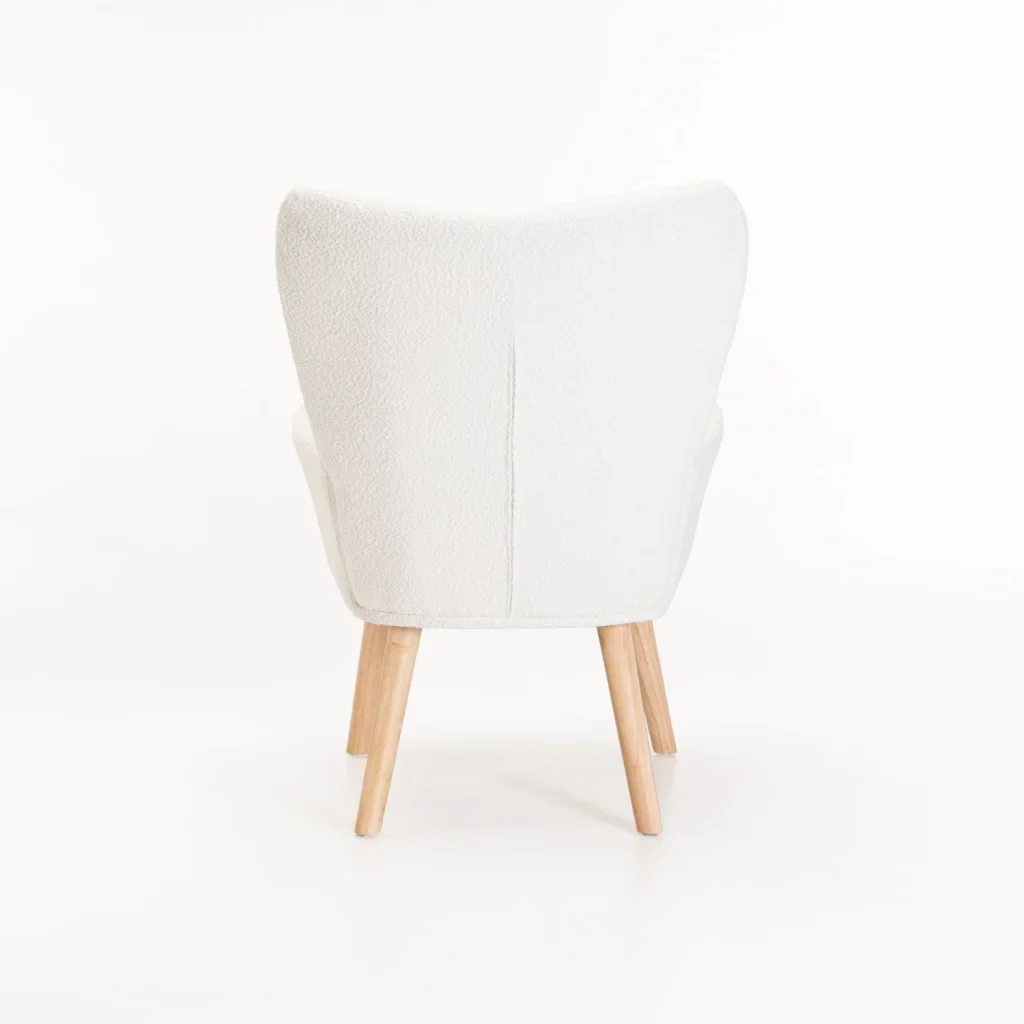BRODY BOUCLÉ FABRIC CHAIR - CREAM
