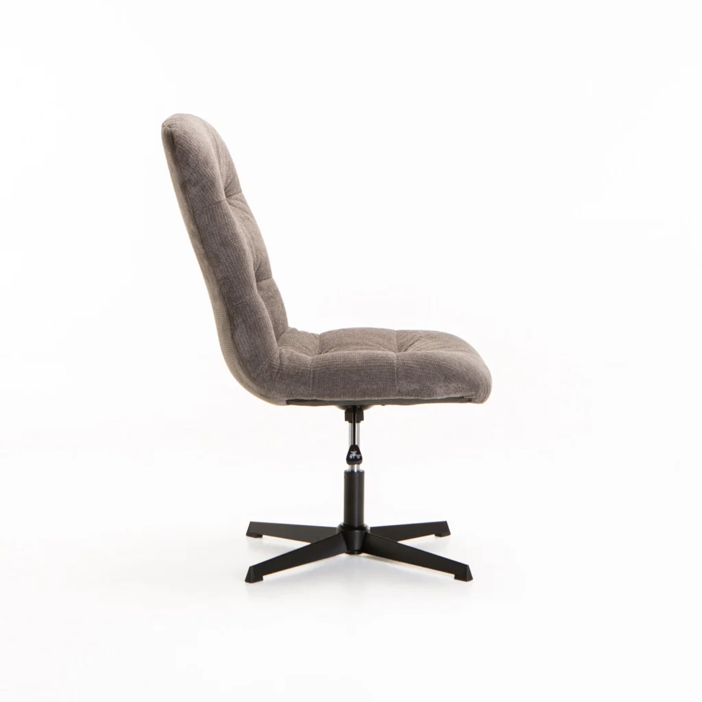 MACEY FABRIC CHAIR WITH SWIVEL - DARK GREY