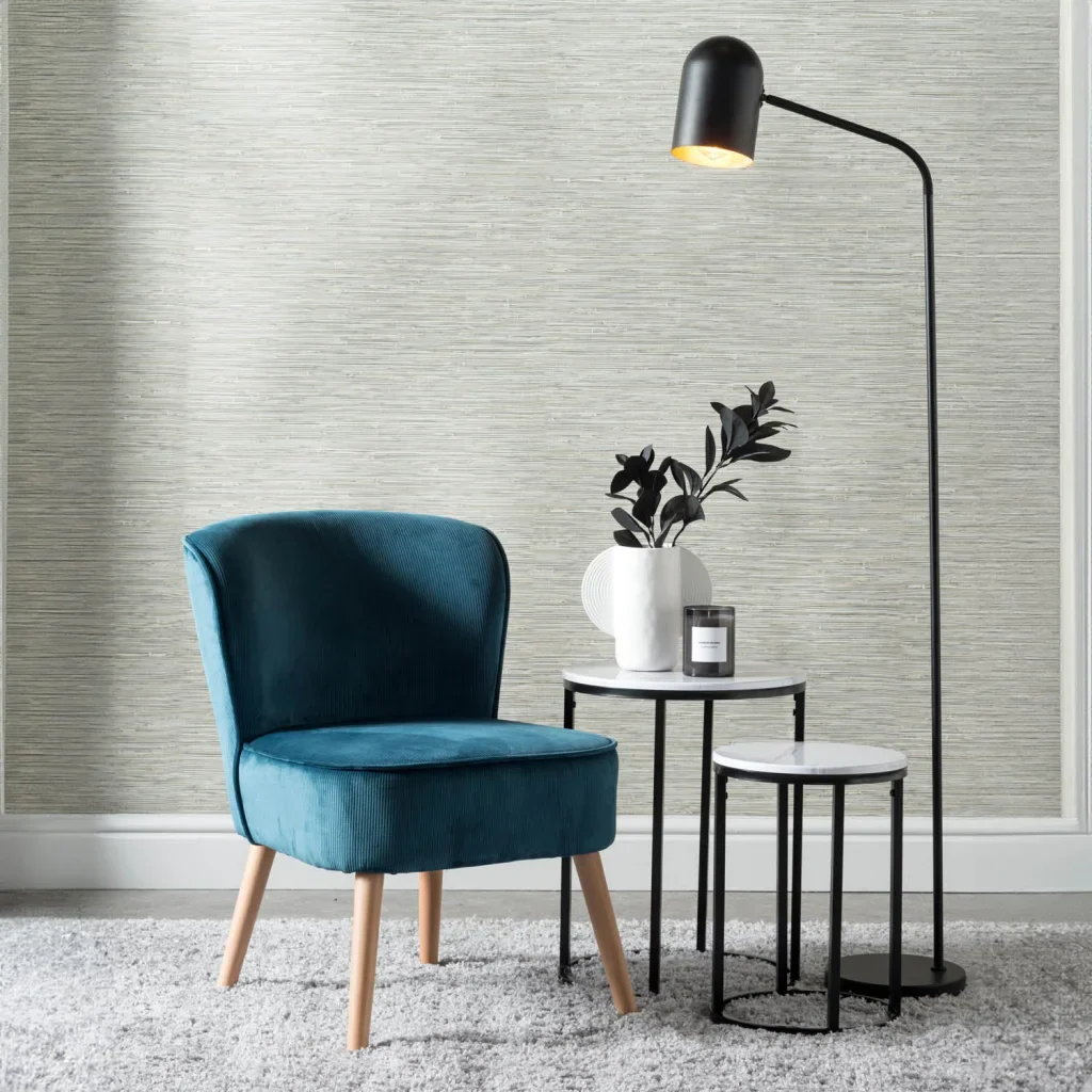 BEAU VELVET CHAIR - PETROL BLUE