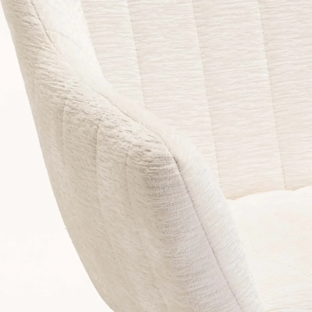 ROSIE VELVET ROCKING CHAIR - CREAM