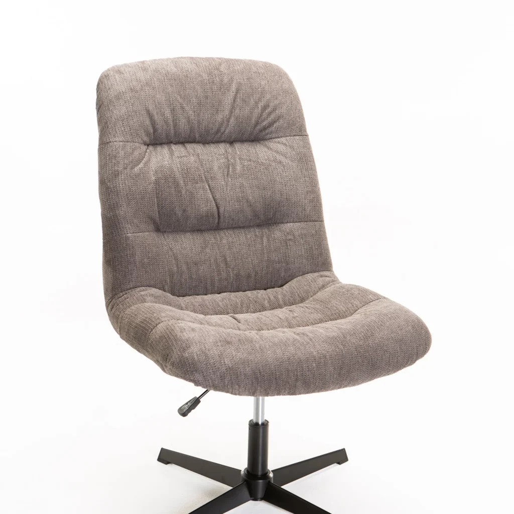 MACEY FABRIC CHAIR WITH SWIVEL - DARK GREY