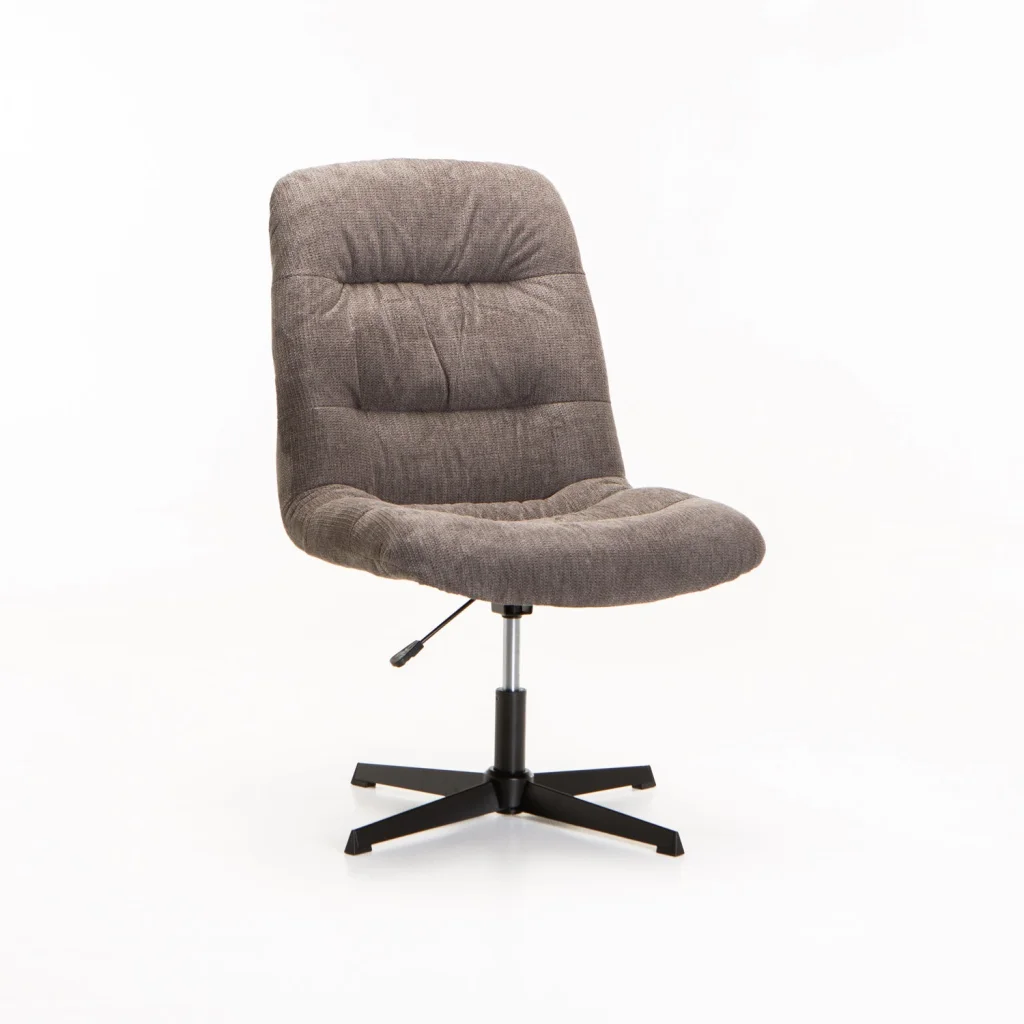 MACEY FABRIC CHAIR WITH SWIVEL - DARK GREY