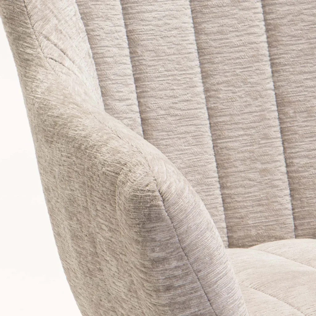 ROSIE VELVET ROCKING CHAIR - GREY