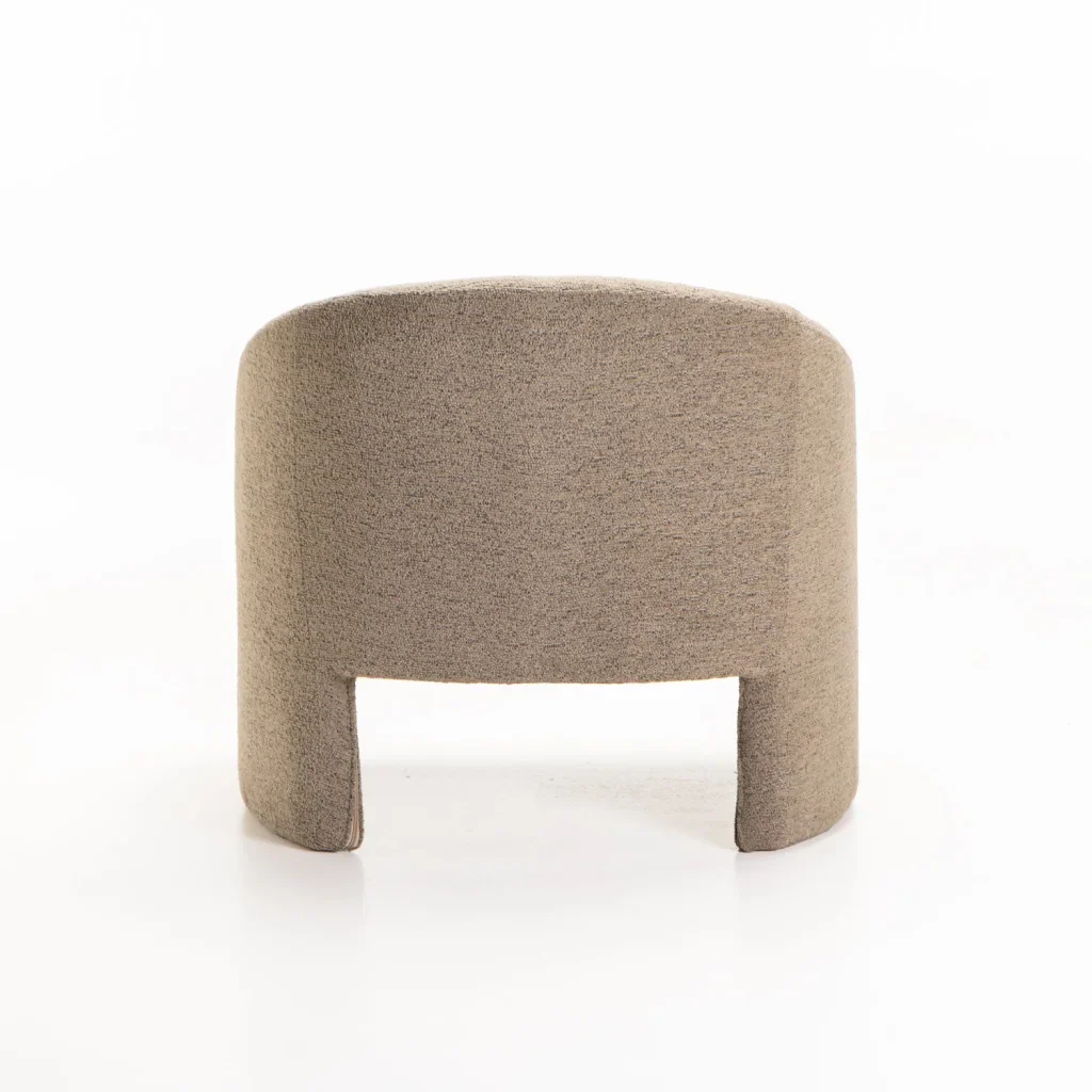 MILA SPECKLED FABRIC CHAIR - LATTE