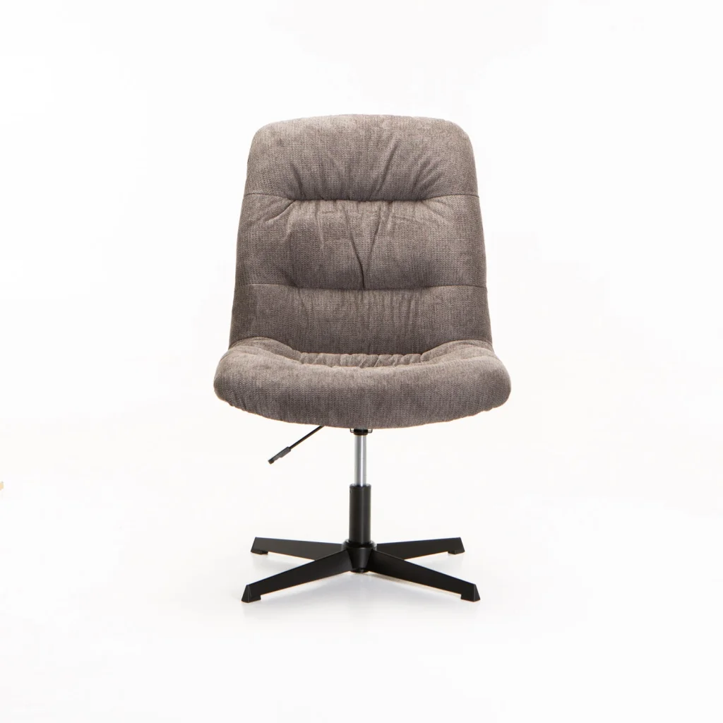 MACEY FABRIC CHAIR WITH SWIVEL - DARK GREY