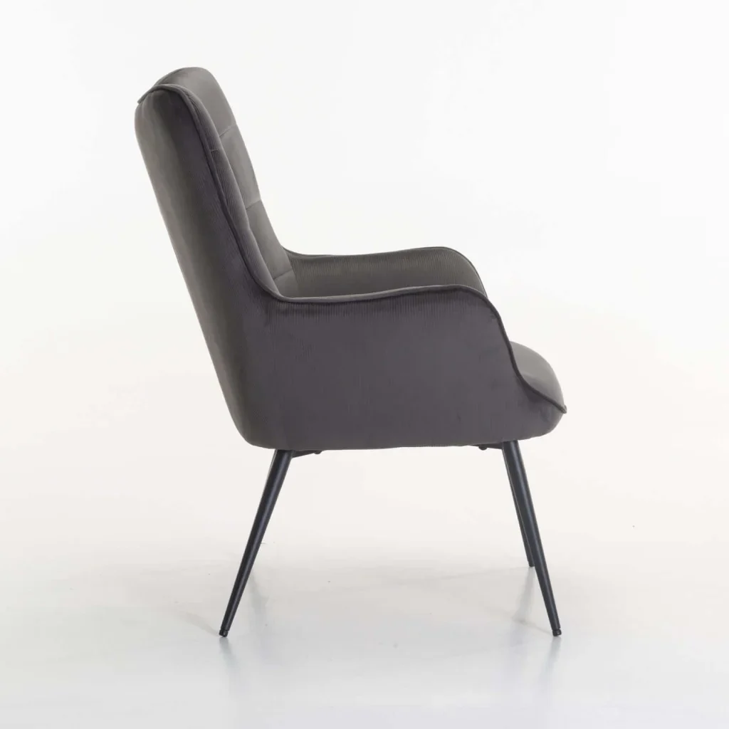 BJORN VELVET CHAIR - GREY