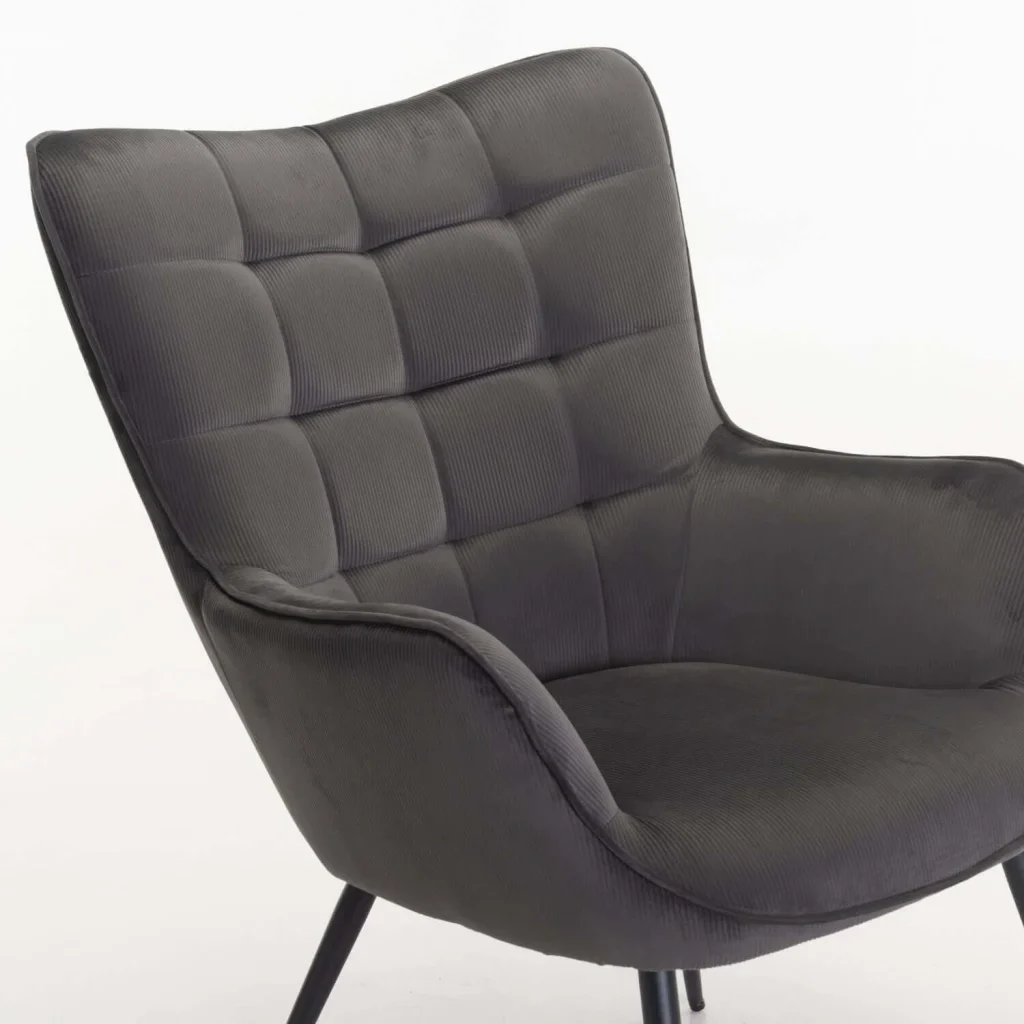 BJORN VELVET CHAIR - GREY