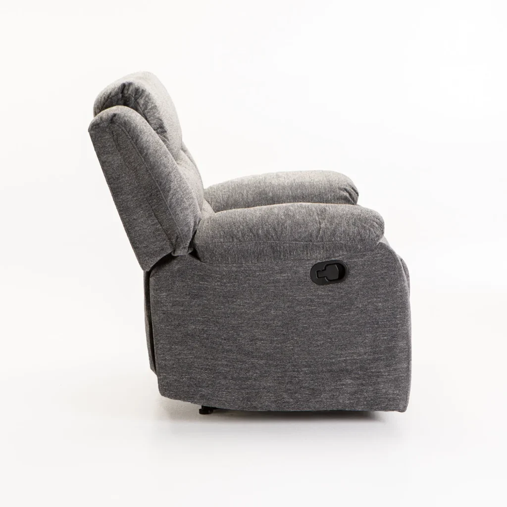 BAZ FABRIC ARMCHAIR RECLINER - GREY