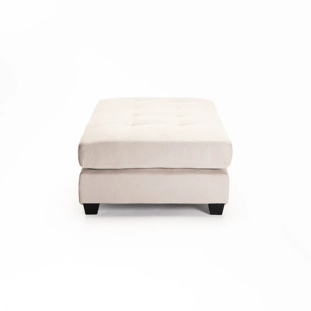GIA FABRIC OTTOMAN - PLATINUM
