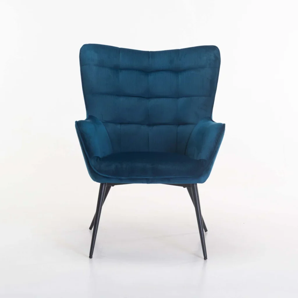 BJORN VELVET CHAIR - NAVY