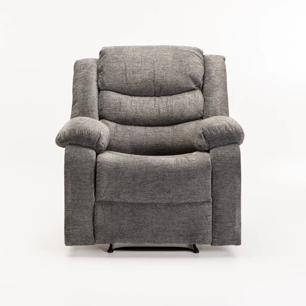 BAZ FABRIC ARMCHAIR RECLINER - GREY