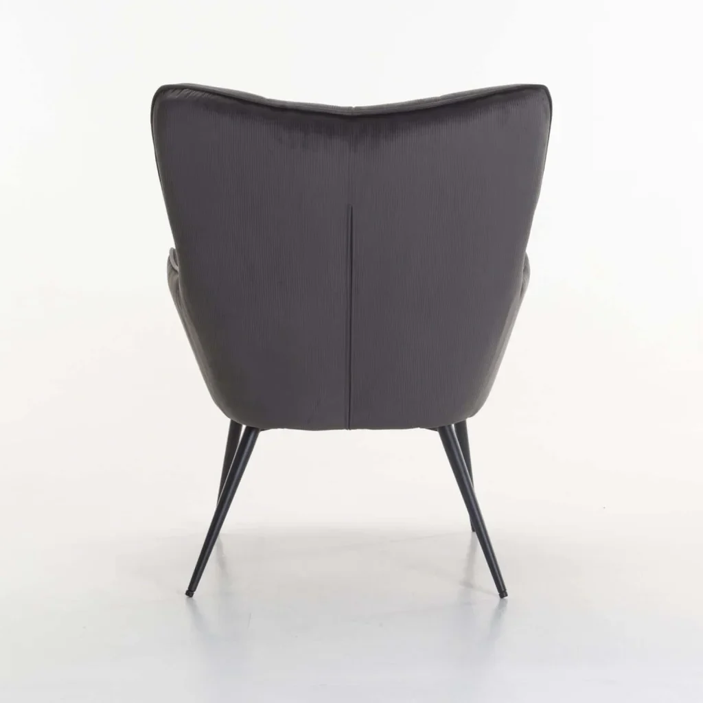 BJORN VELVET CHAIR - GREY