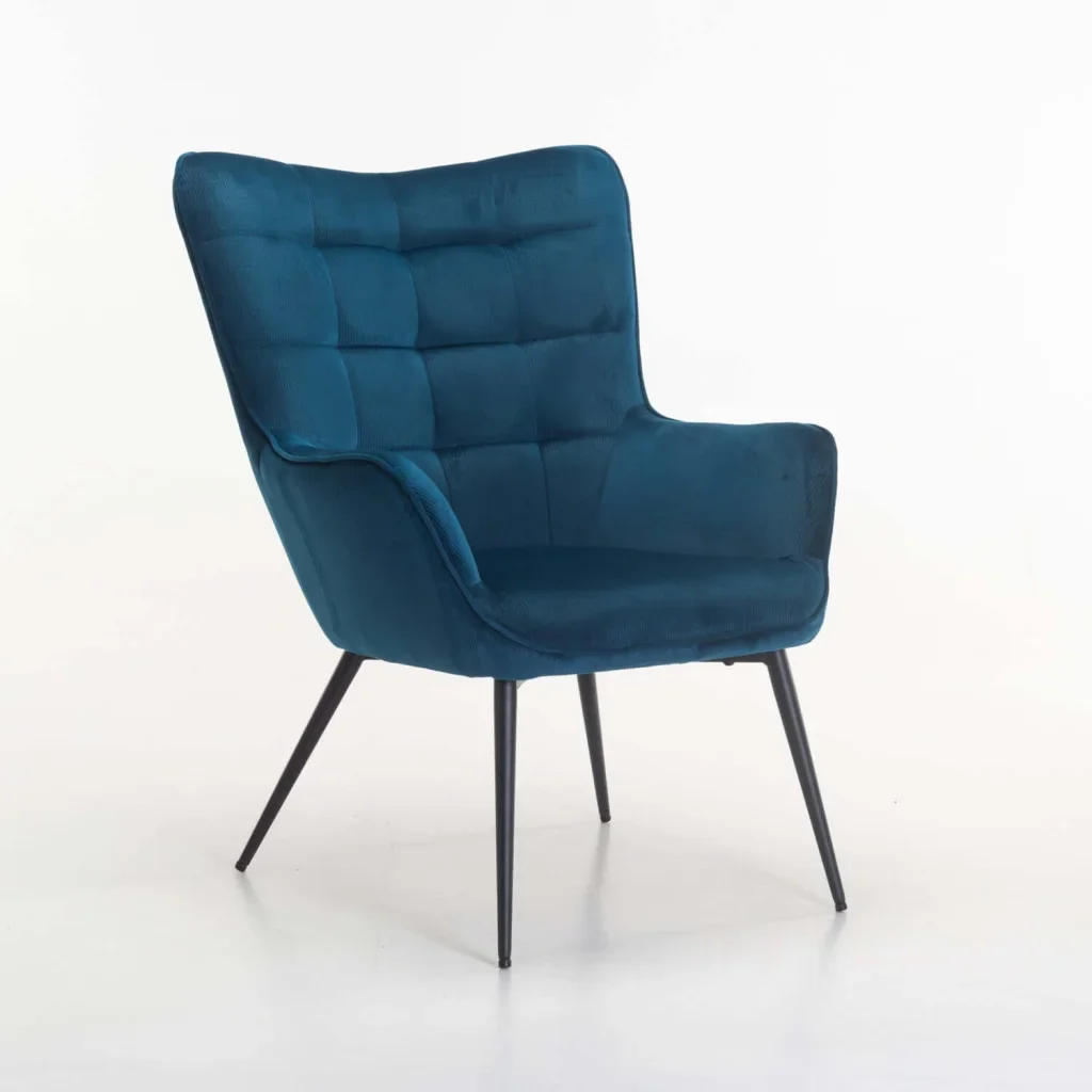BJORN VELVET CHAIR - NAVY