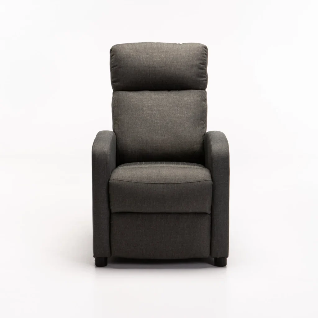 RON FABRIC ARMCHAIR RECLINER - DARK GREY