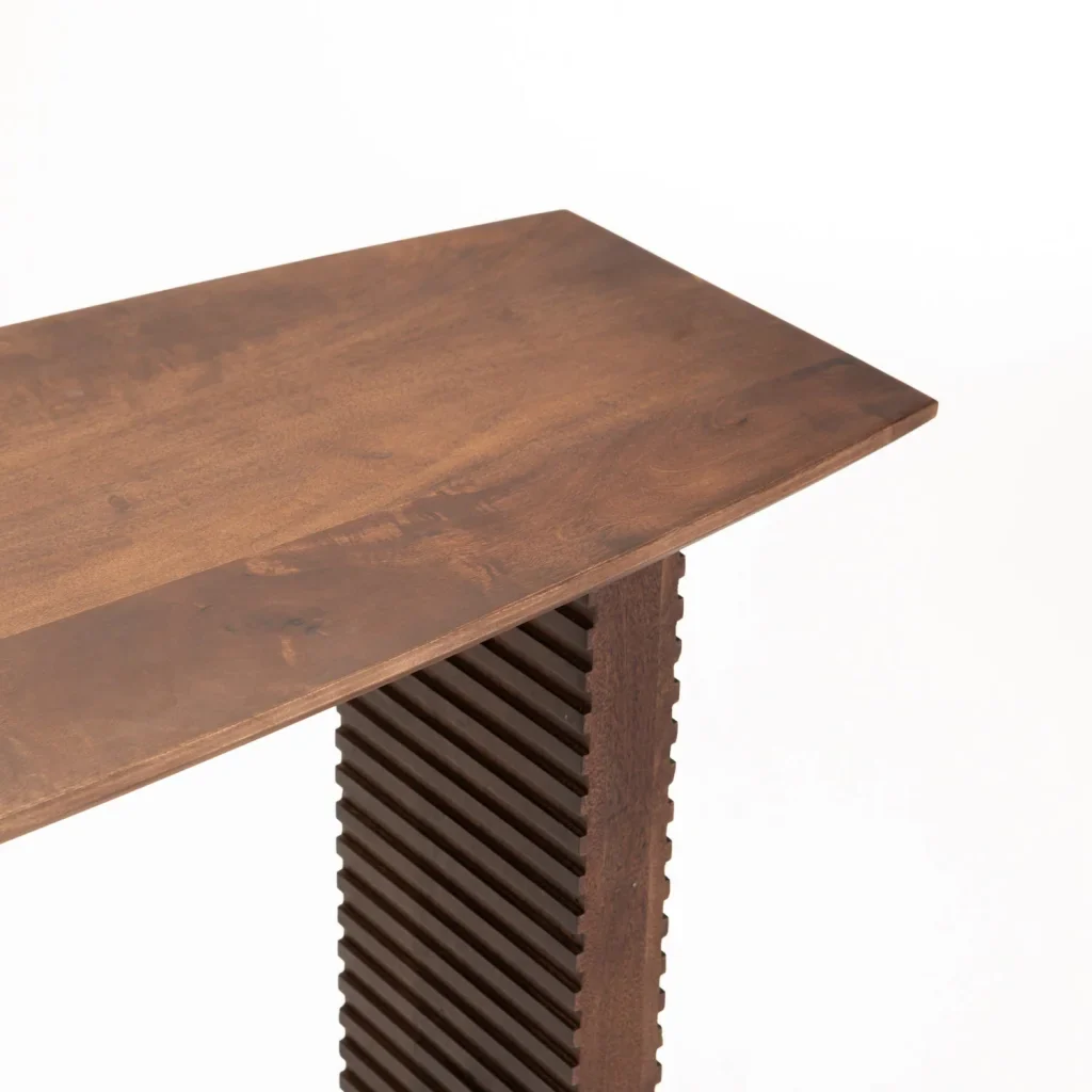 AGRA 120cm SOLID WOOD CONSOLE - LIGHT BROWN