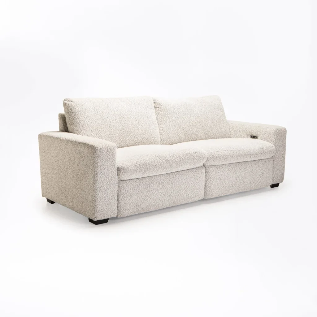 LEO FABRIC ELECTRIC POWER 3 SEATER RECLINER