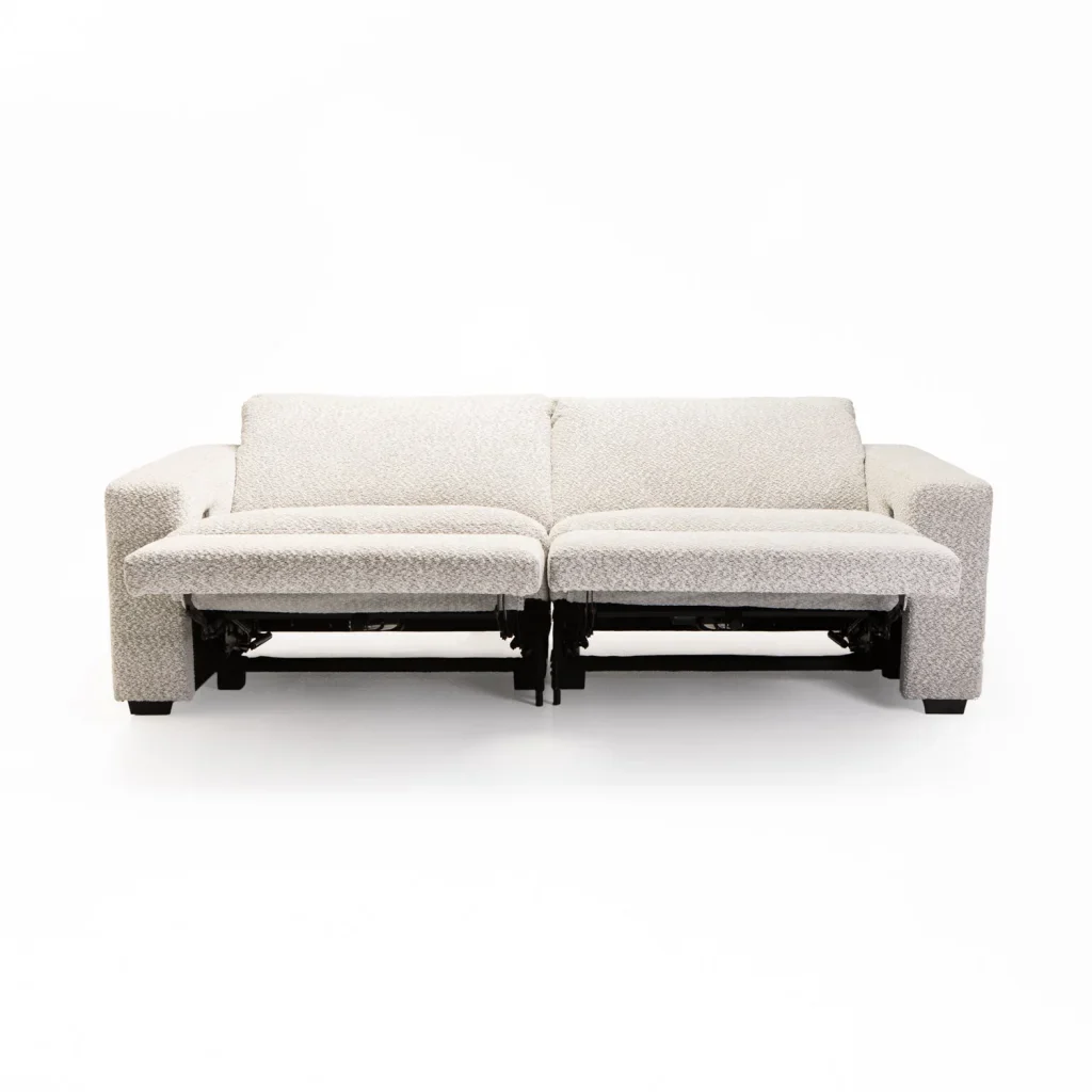 LEO FABRIC ELECTRIC POWER 3 SEATER RECLINER
