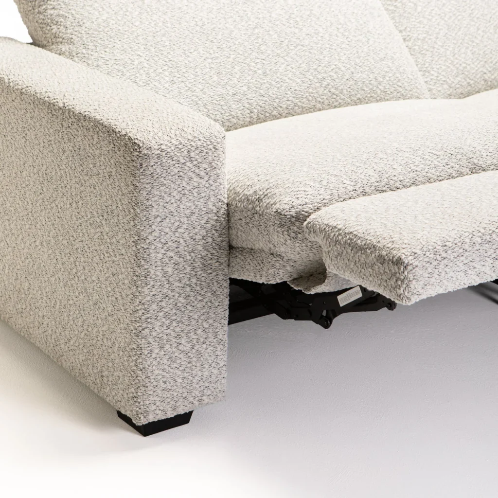 LEO FABRIC ELECTRIC POWER 3 SEATER RECLINER