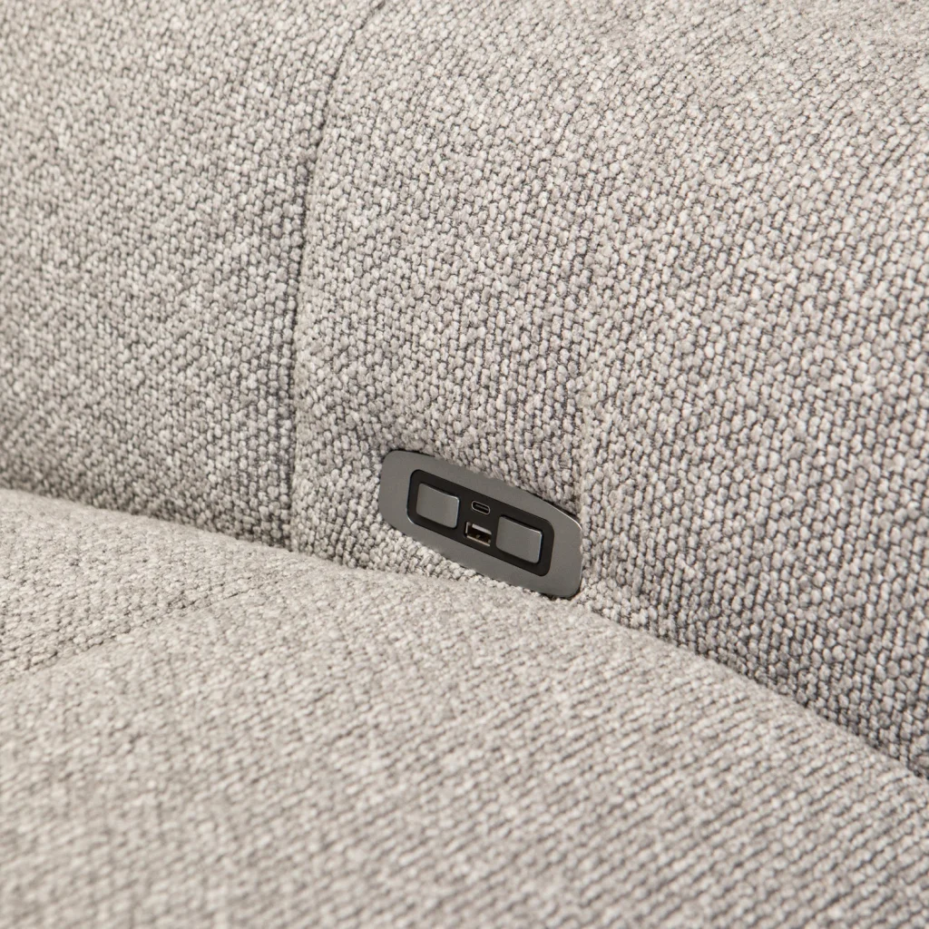 JULIO FABRIC ELECTRIC POWER 3 SEATER RECLINER