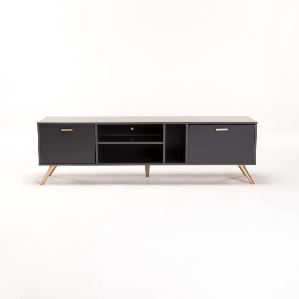 LENA 160cm 2 DOOR TV UNIT - GREY