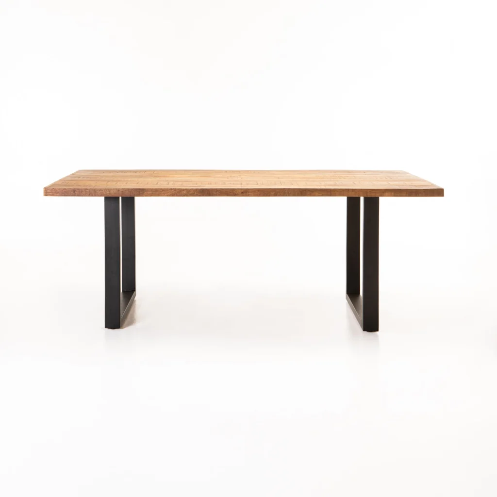 DIYA SOLID WOOD DINING TABLE 240 x 100 CM (8-10 SEATER) - MAGNOLIA RUSTIC