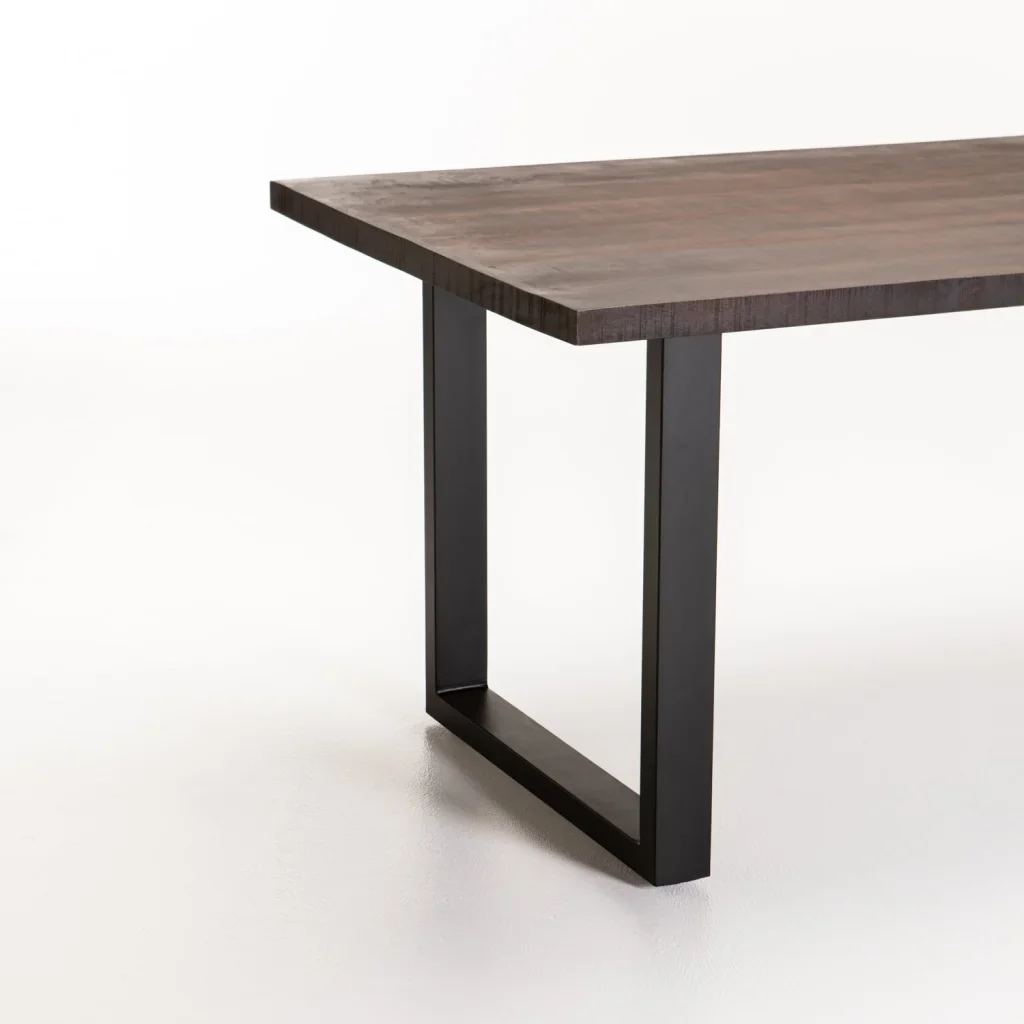 DIYA SOLID WOOD DINING TABLE   240 x 100 CM (8-10 SEATER)  - DARK BROWN