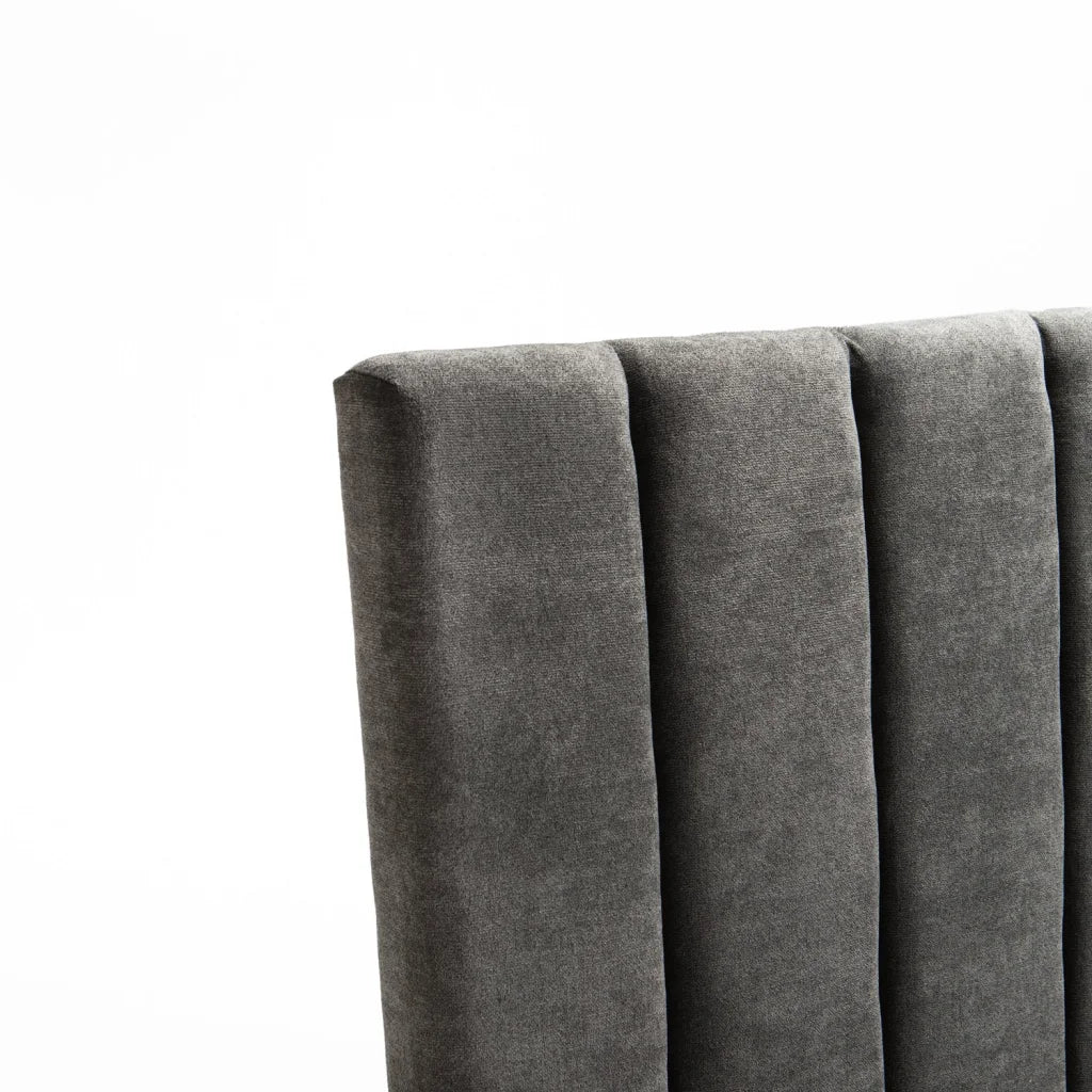 LENI FABRIC HEADBOARD (QUEEN) - DARK GREY