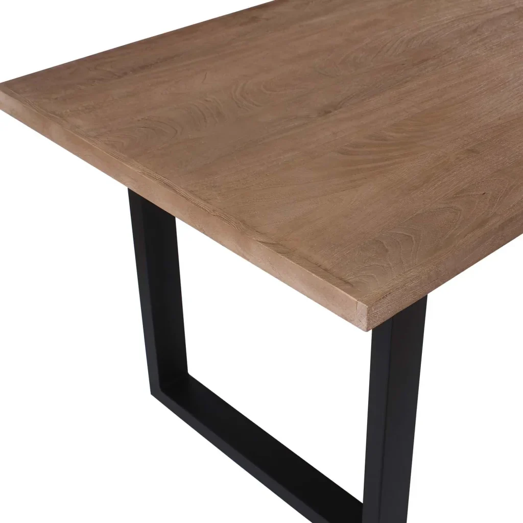 DIYA SOLID WOOD DINING TABLE 240 x 100 CM (8-10 SEATER) - LIGHT OAK