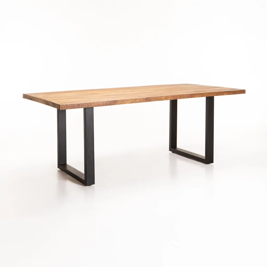 DIYA SOLID WOOD DINING TABLE 240 x 100 CM (8-10 SEATER) - MAGNOLIA RUSTIC