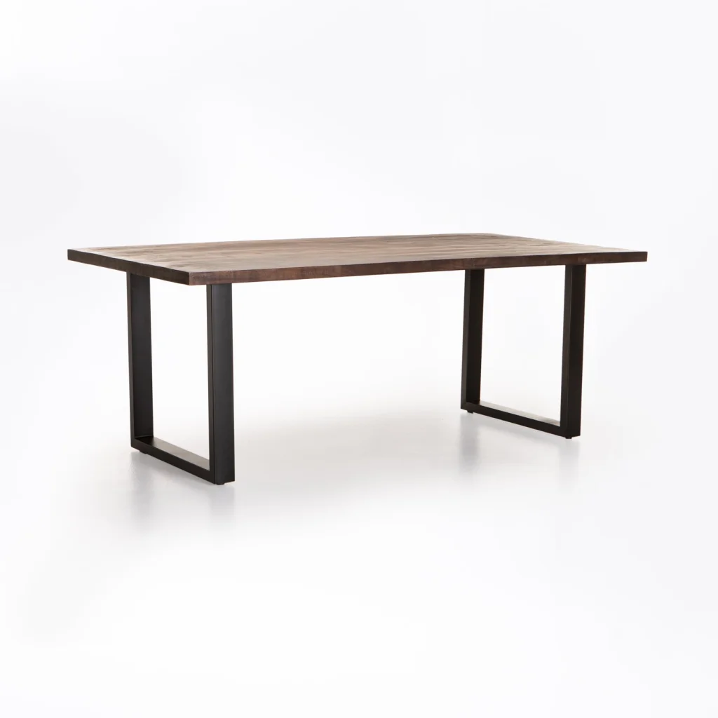 DIYA SOLID WOOD DINING TABLE   240 x 100 CM (8-10 SEATER)  - DARK BROWN