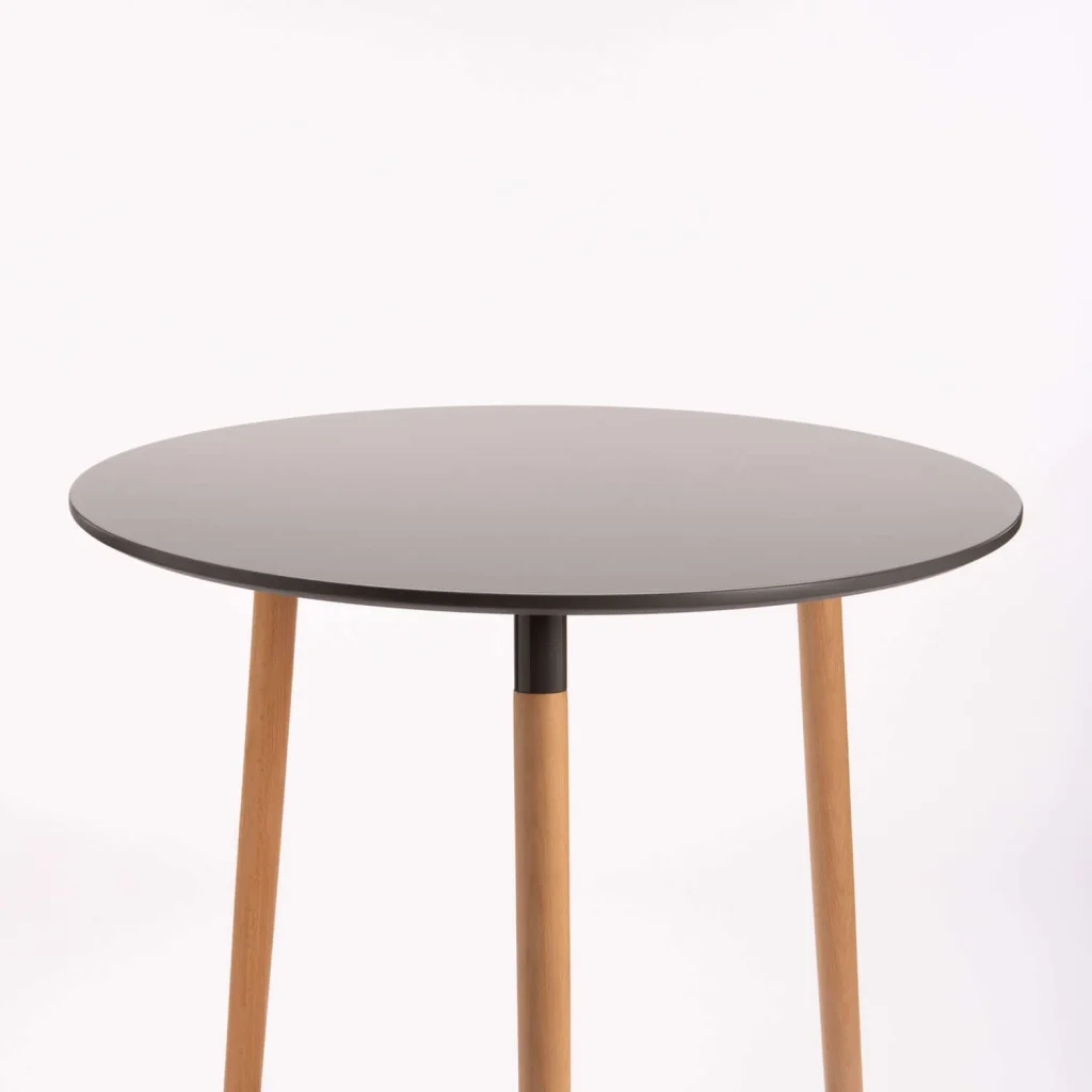 CAPRI 80cm WOODEN LEG PODIUM - DARK GREY