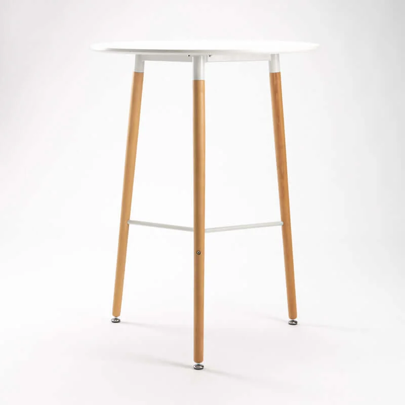 CAPRI 80cm WOODEN LEG PODIUM - WHITE