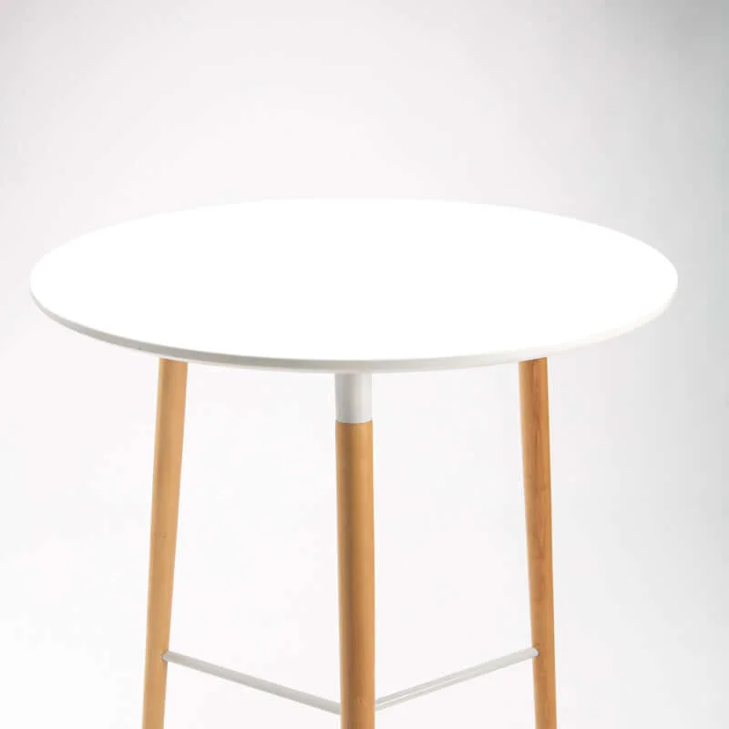 CAPRI 80cm WOODEN LEG PODIUM - WHITE