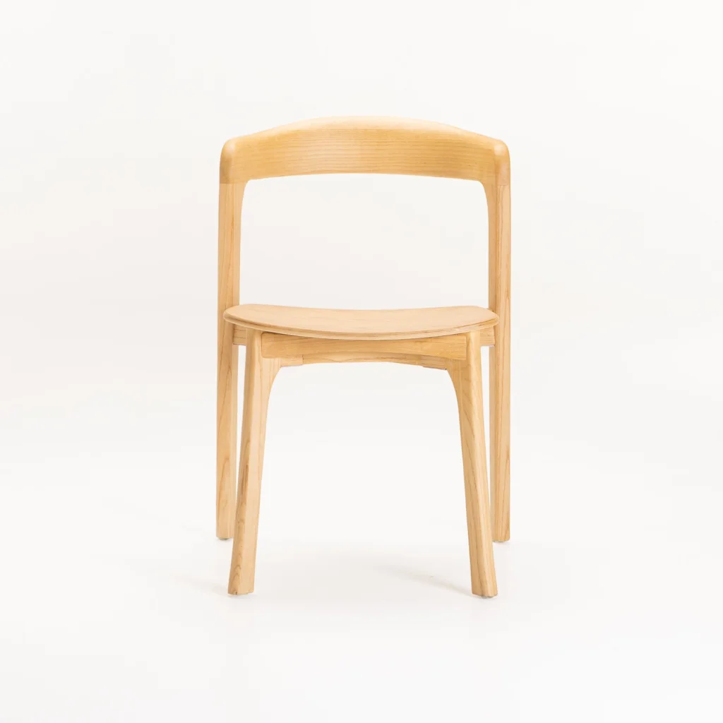 ZARA SOLID WOOD DINING CHAIR - NATURAL