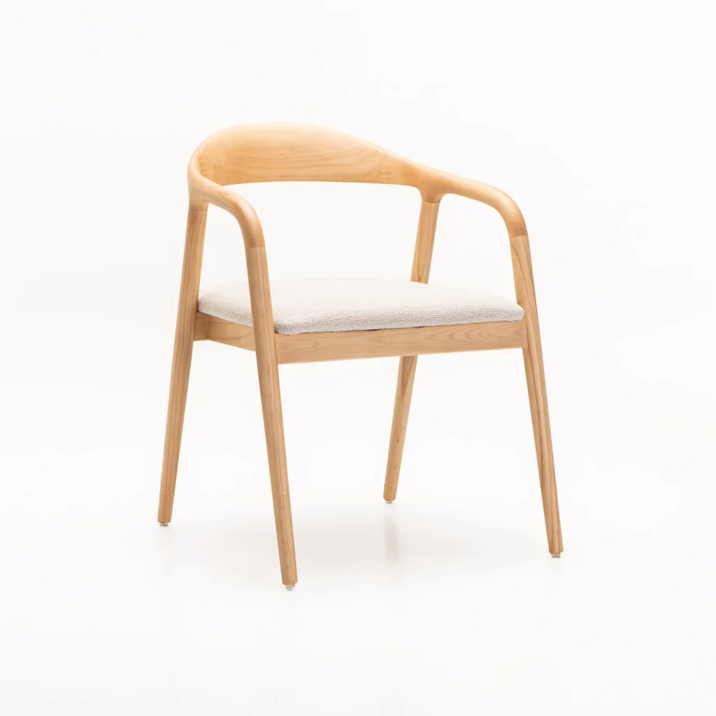 ALINA WOODEN DINING CHAIR - LIGHT OAK