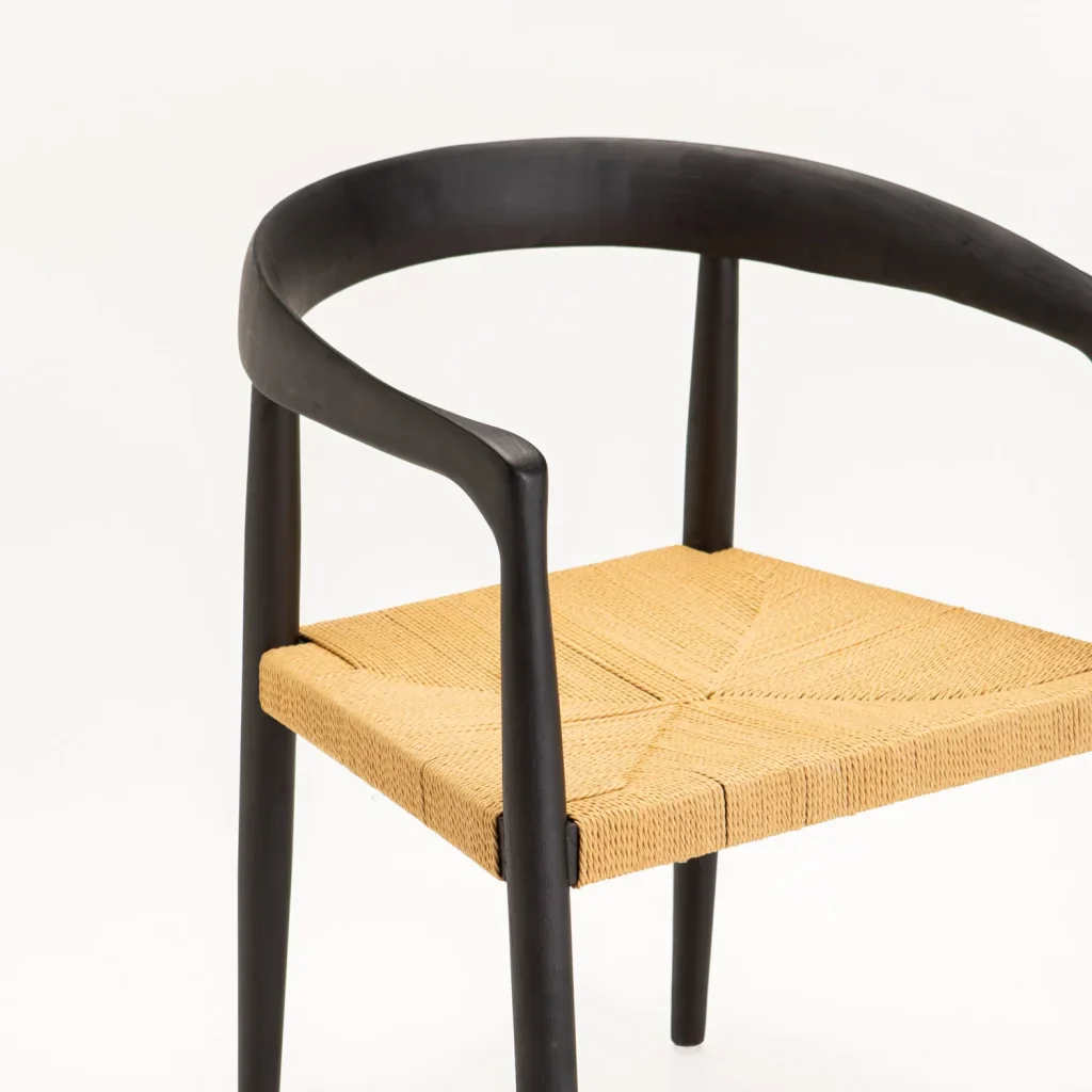 TALON SOLID WOOD DINING CHAIR - BLACK