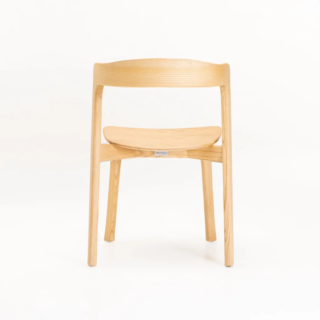 ZARA SOLID WOOD DINING CHAIR - NATURAL