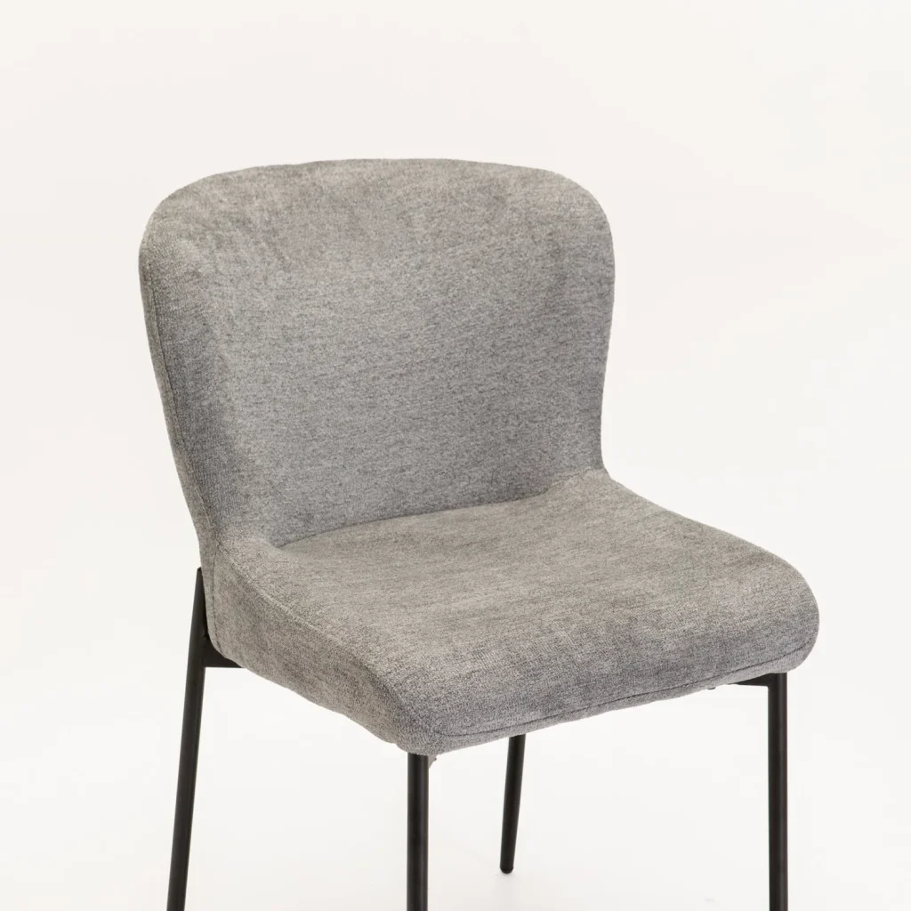 TORI FABRIC DINING CHAIR - GREY