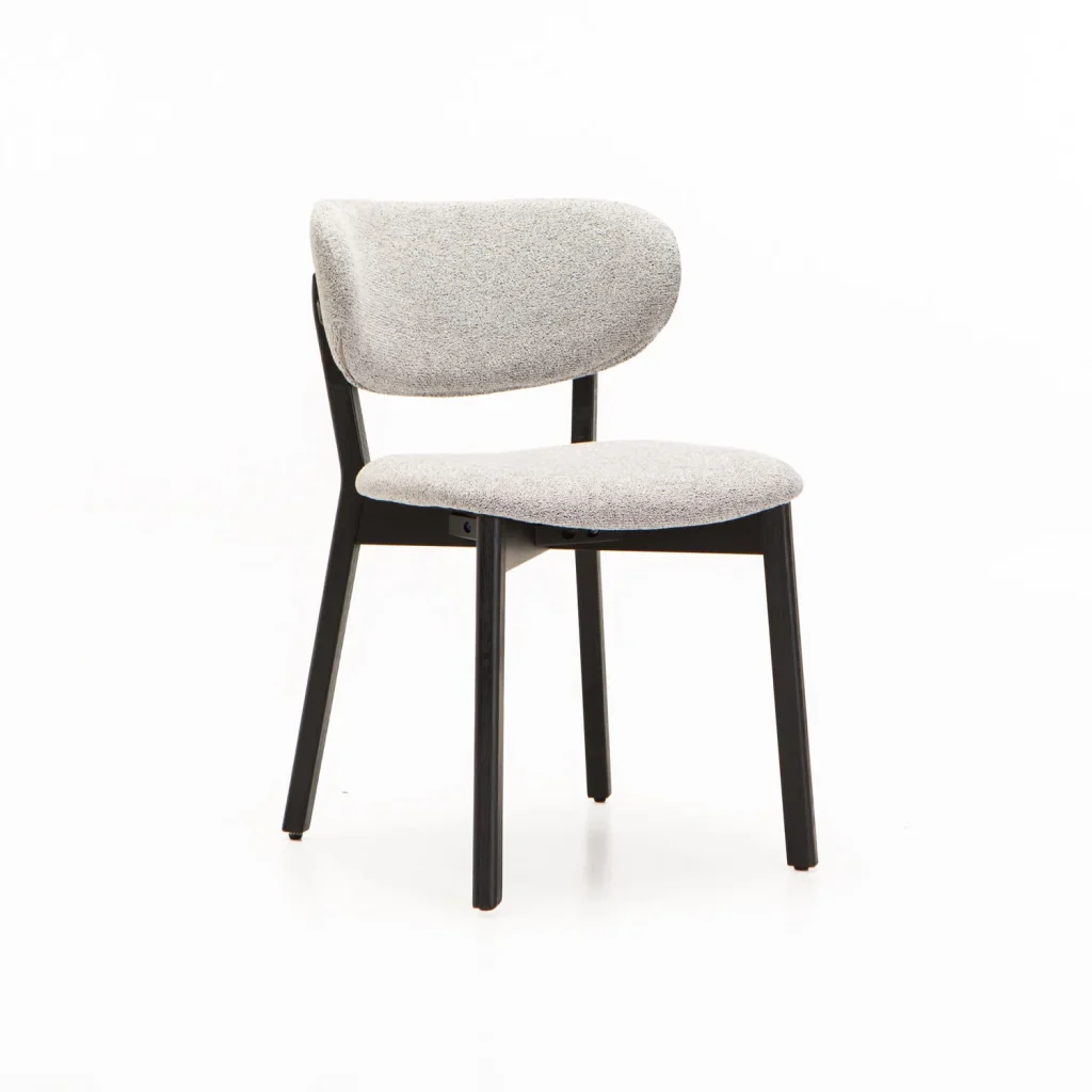 SOFIA WOODEN DINING CHAIR-BLACK LEG