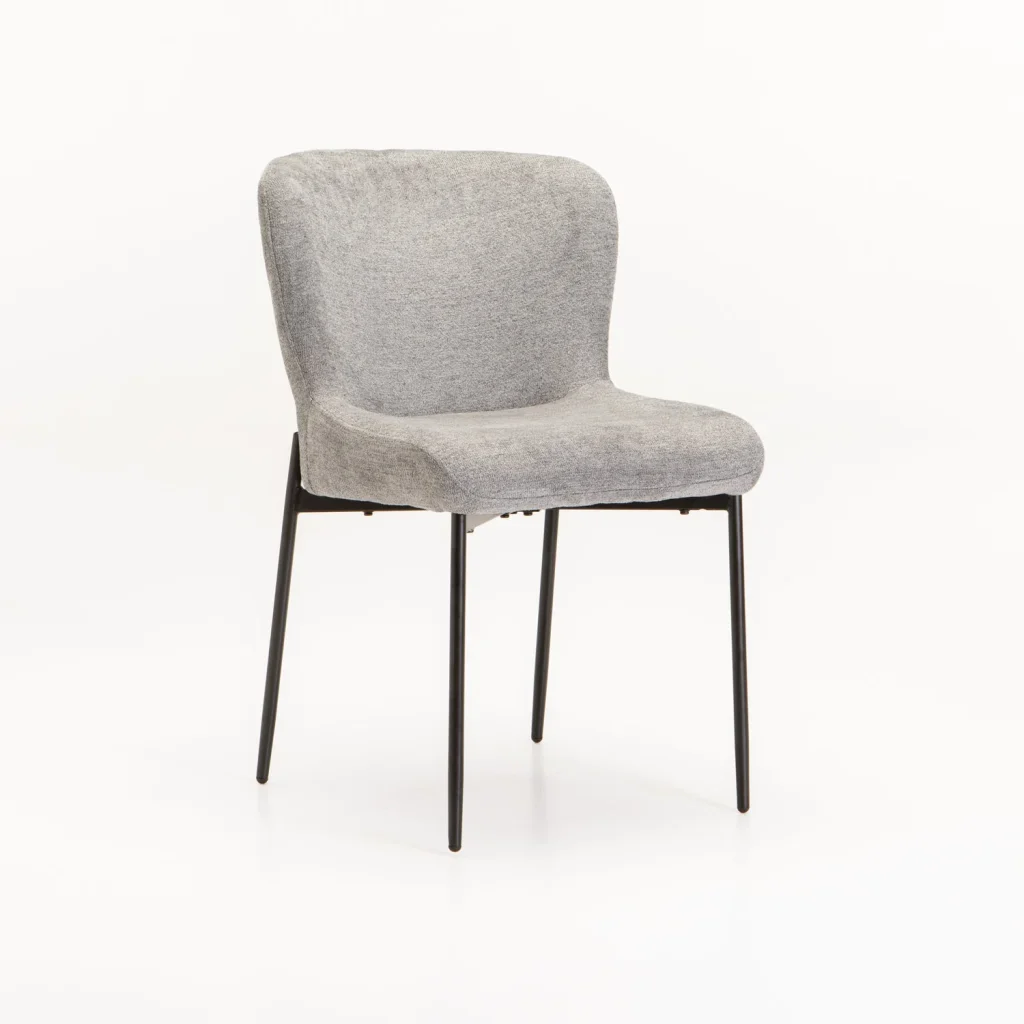 TORI FABRIC DINING CHAIR - GREY