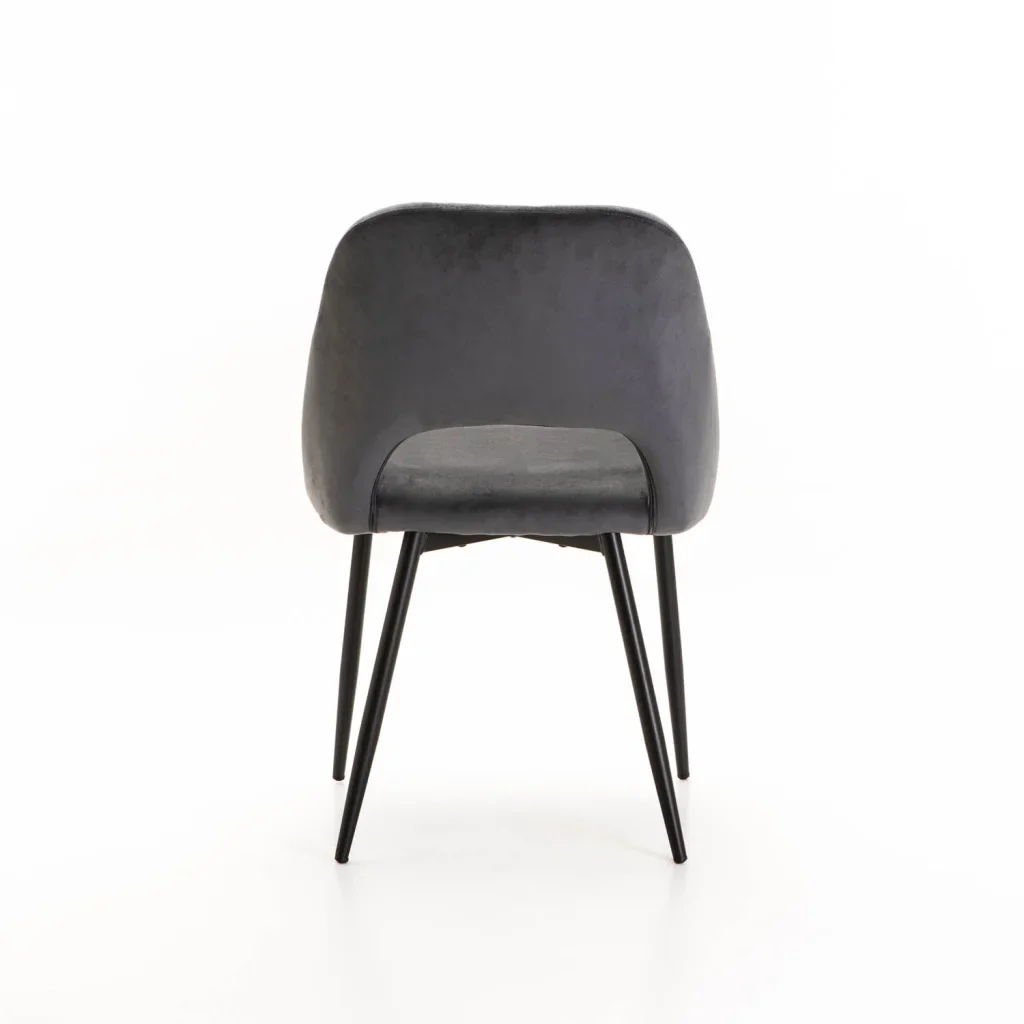 SADIE VELVET DINING CHAIR - GREY