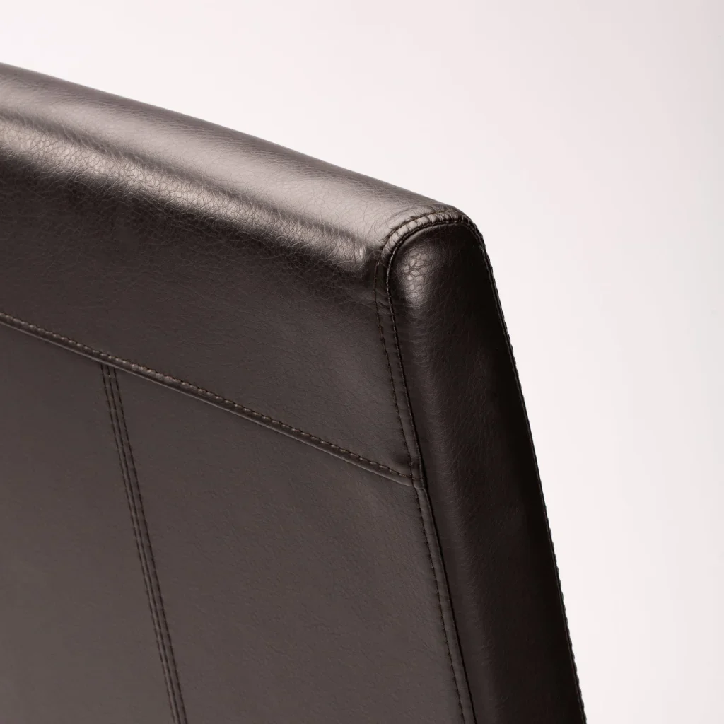 REX LEATHER TOUCH DINING CHAIR - WALNUT