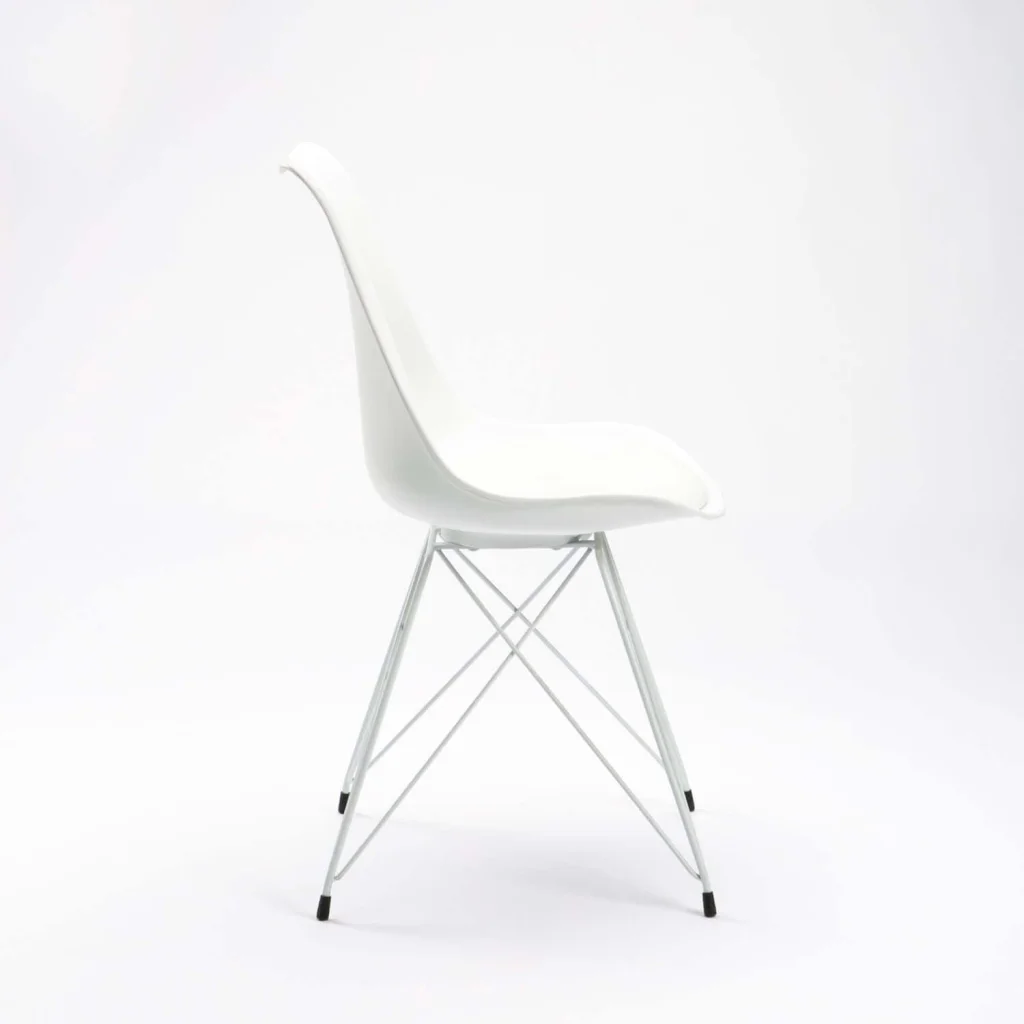 ELIA WHITE LEG DINING CHAIR