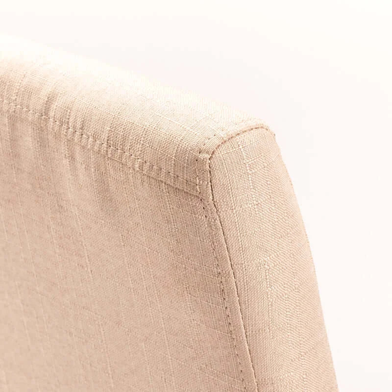EARL DELUXE FABRIC DINING CHAIR - CREAM
