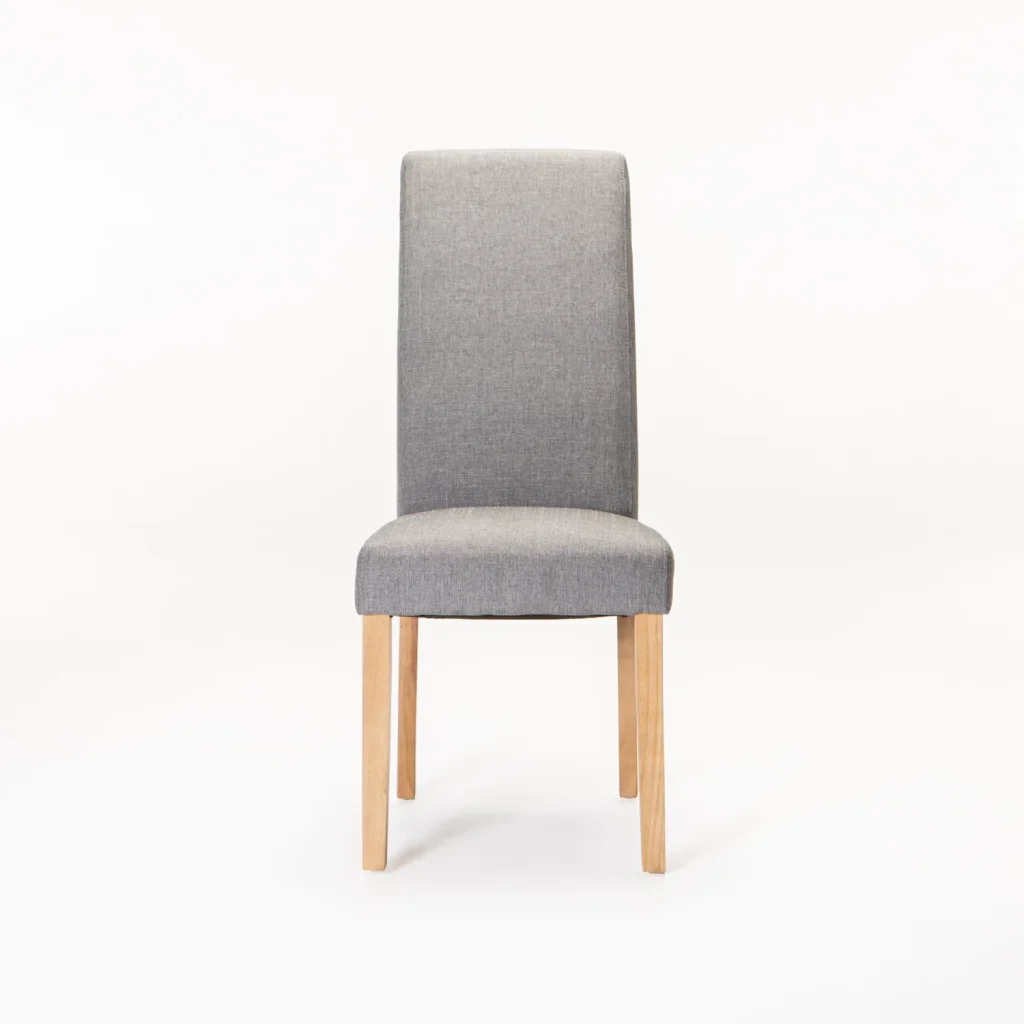EARL DELUXE FABRIC DINING CHAIR - DARK GREY