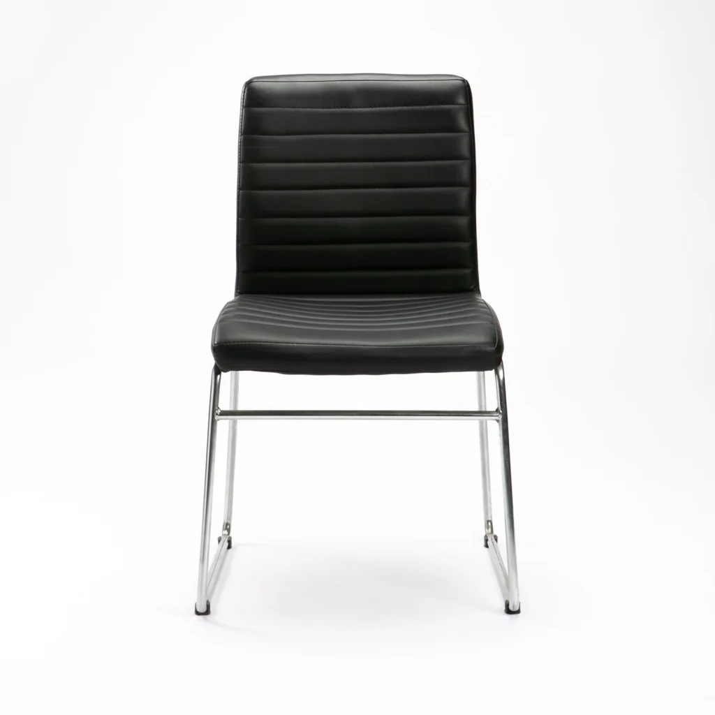 MIA LEATHER TOUCH CHROME DINING CHAIR