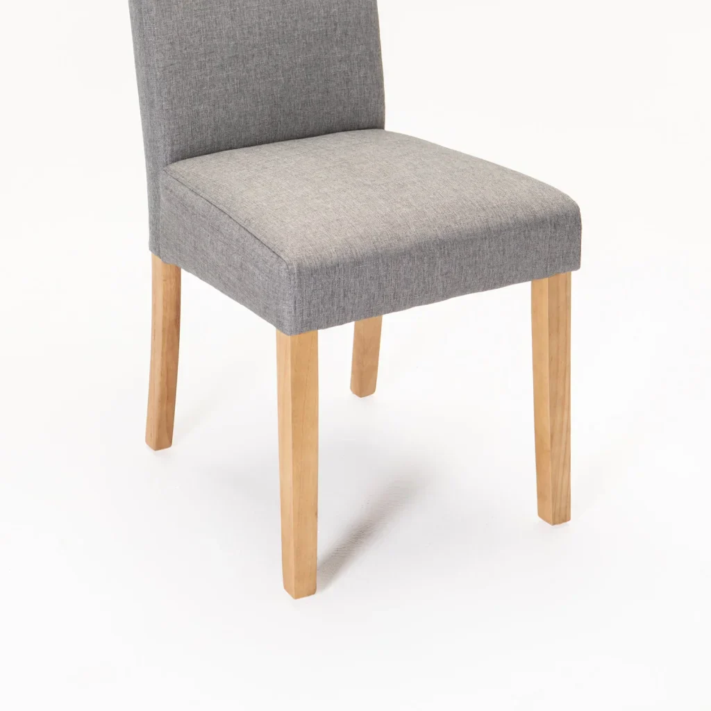 EARL DELUXE FABRIC DINING CHAIR - DARK GREY