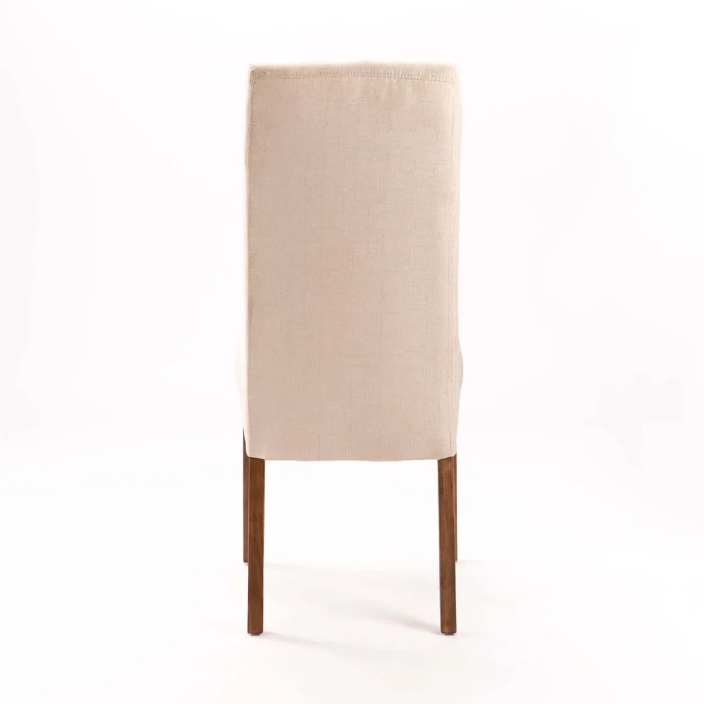 EARL DELUXE FABRIC DINING CHAIR - CREAM