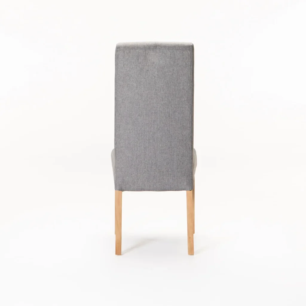 EARL DELUXE FABRIC DINING CHAIR - DARK GREY